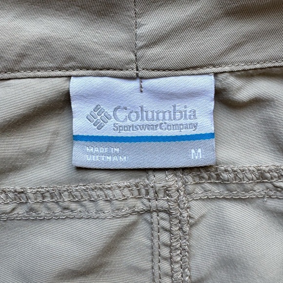 Columbia PFG Shorts Omni Shade Women's Sz Medium Outdoor Casual Tan - Picture 3 of 9